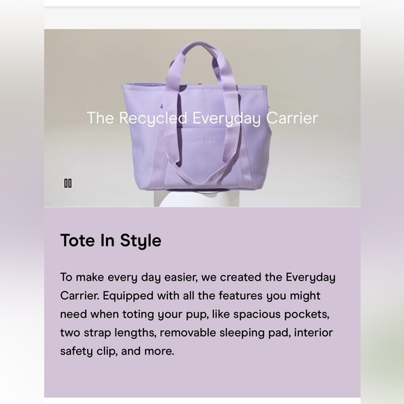 Wild One Everyday Pet Carrier Tote - Picture 8 of 13